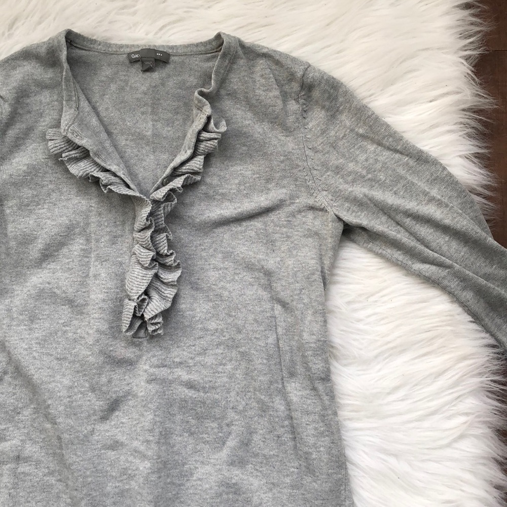 Gap ruffled sweater